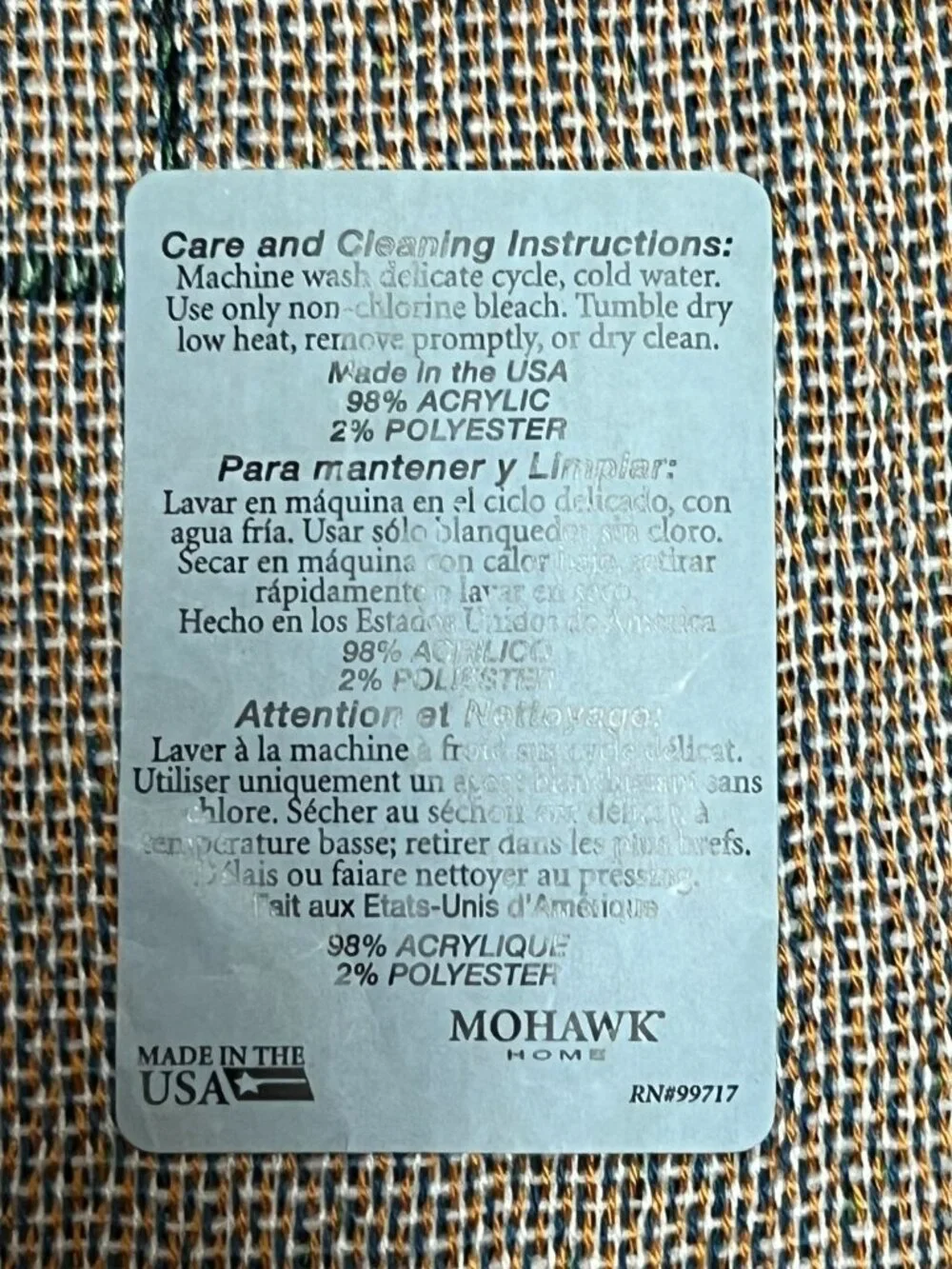 Mohawk Home flaw machine